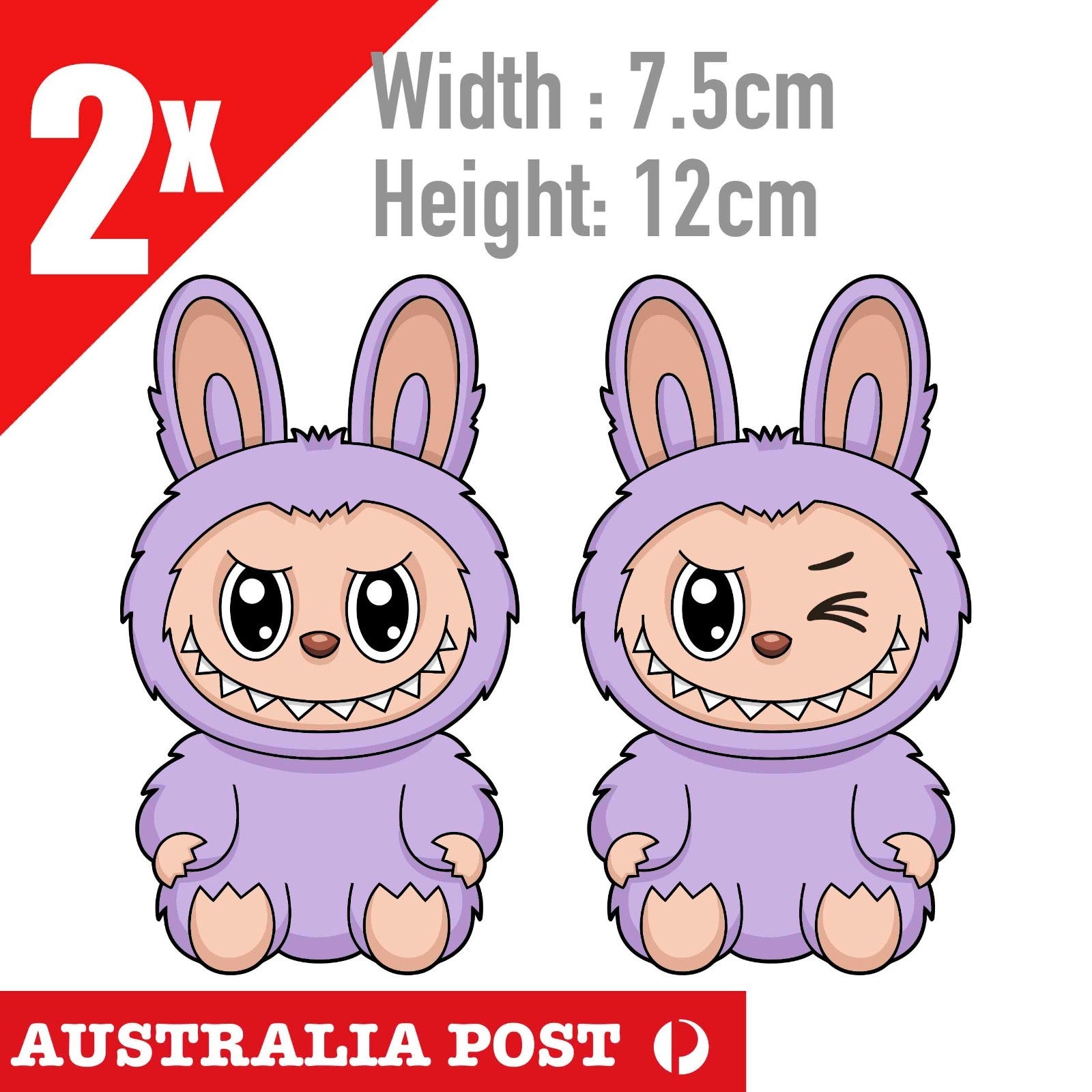 LaBUBU The Monsters Pink STICKER