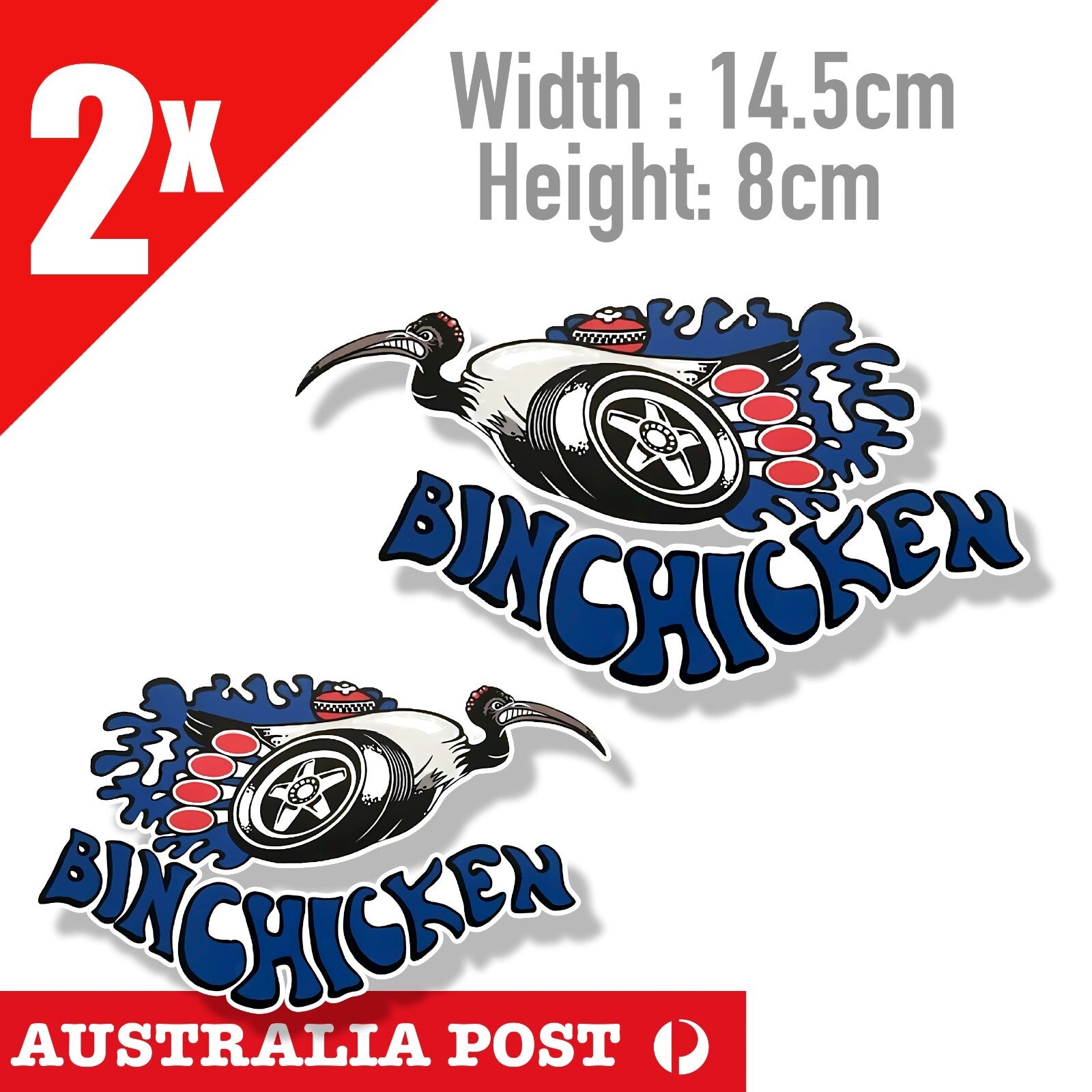 FORD BIN CHICKEN , Classic GT-HO Ford WX XY Falcon Super Roo Decal Sticker