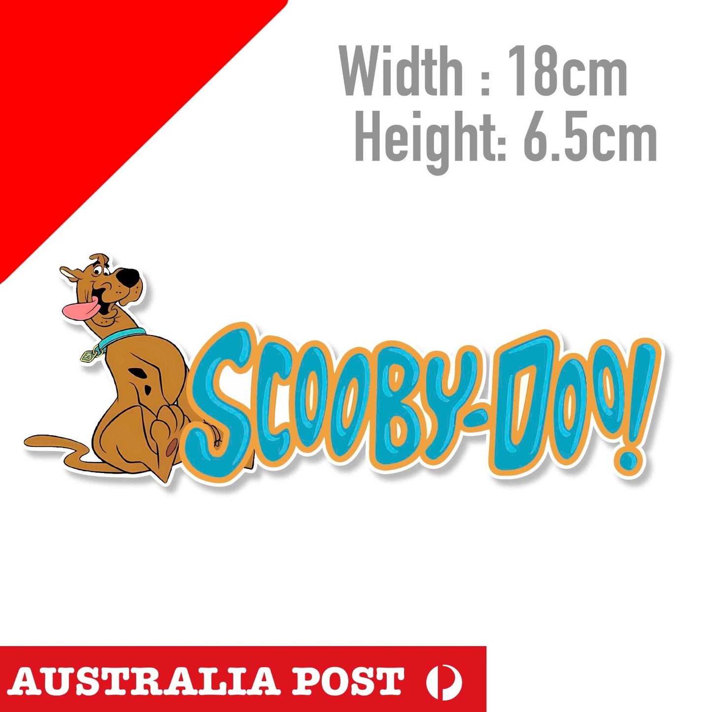 Scooby Doo Dog Logo, Laptop , Car  Vinyl  Sticker