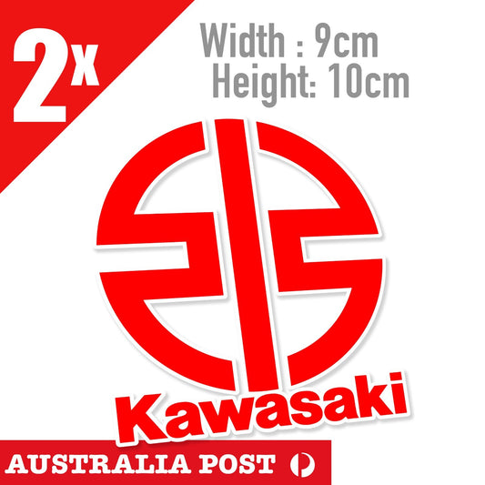 Kawasaki LOGO  Stickers Tank Motorbike Toolbox, Helmet Stickers