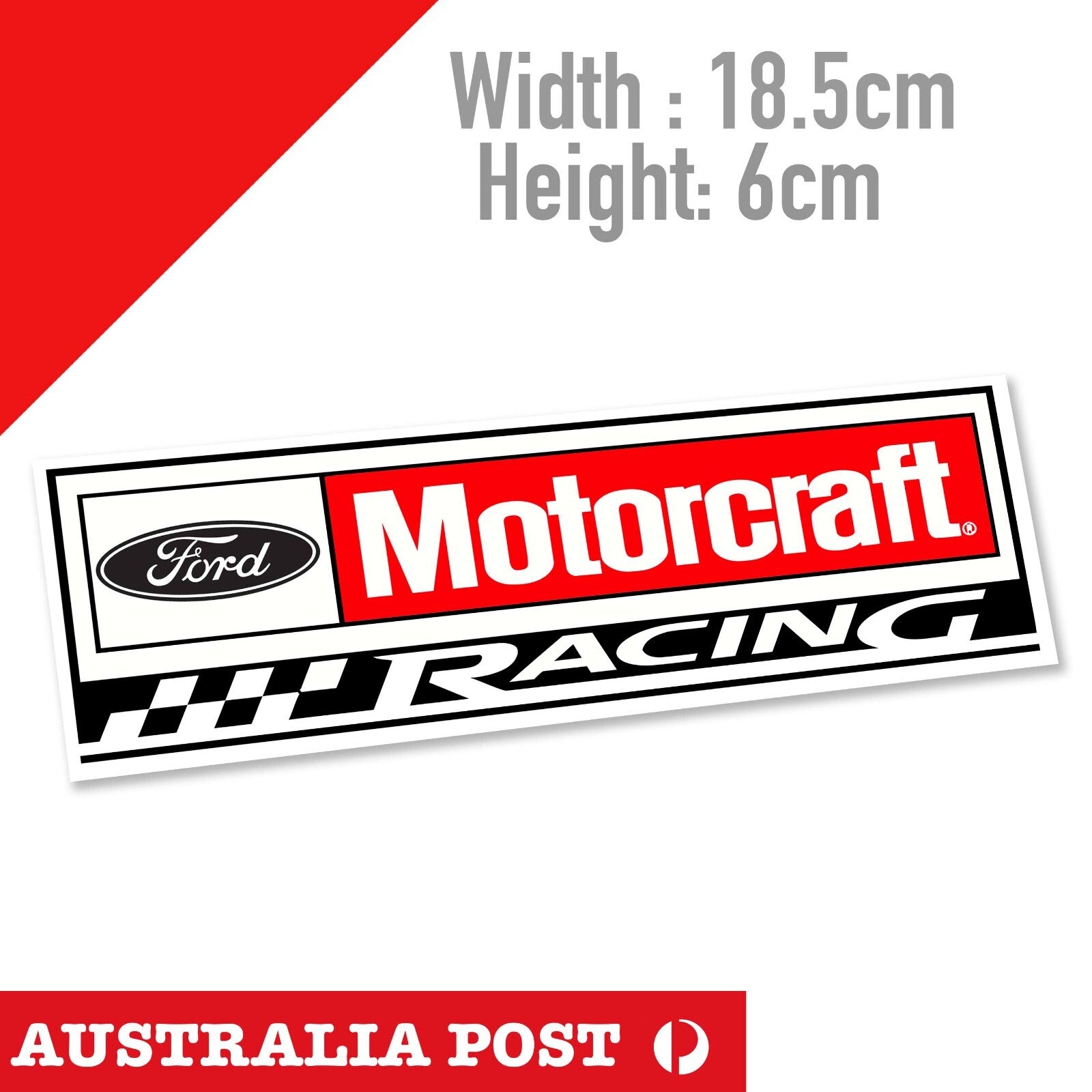 FORD Motorcraft Racing Banner Sticker