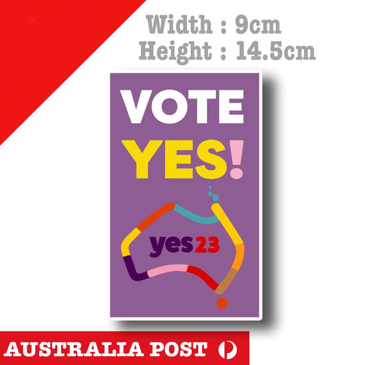 Vote Yes 2023 Australia Indigenous Voice to Parliament Banner  Sticker