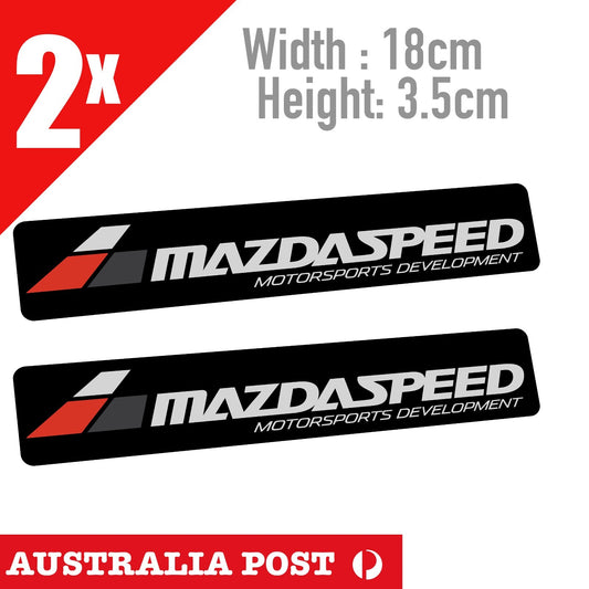 MAZDA SPEED MOTOR SPORT Development Racing Banner Sticker