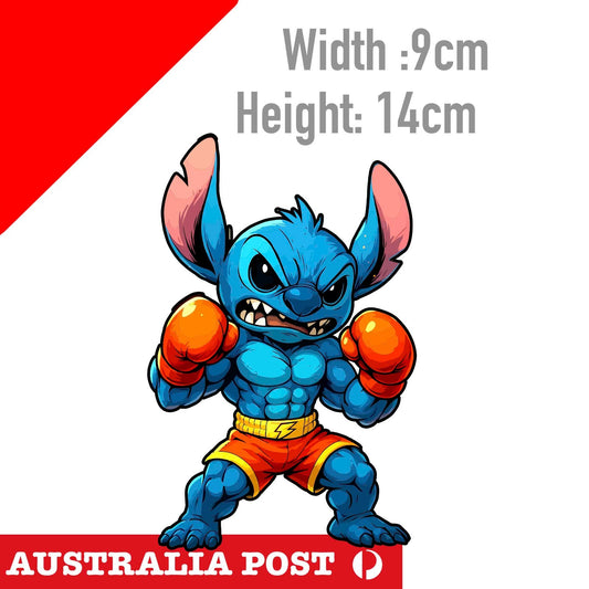 Disney  Lilo & Stitch Cartoon Character Angry Stitch Boxer Sticker