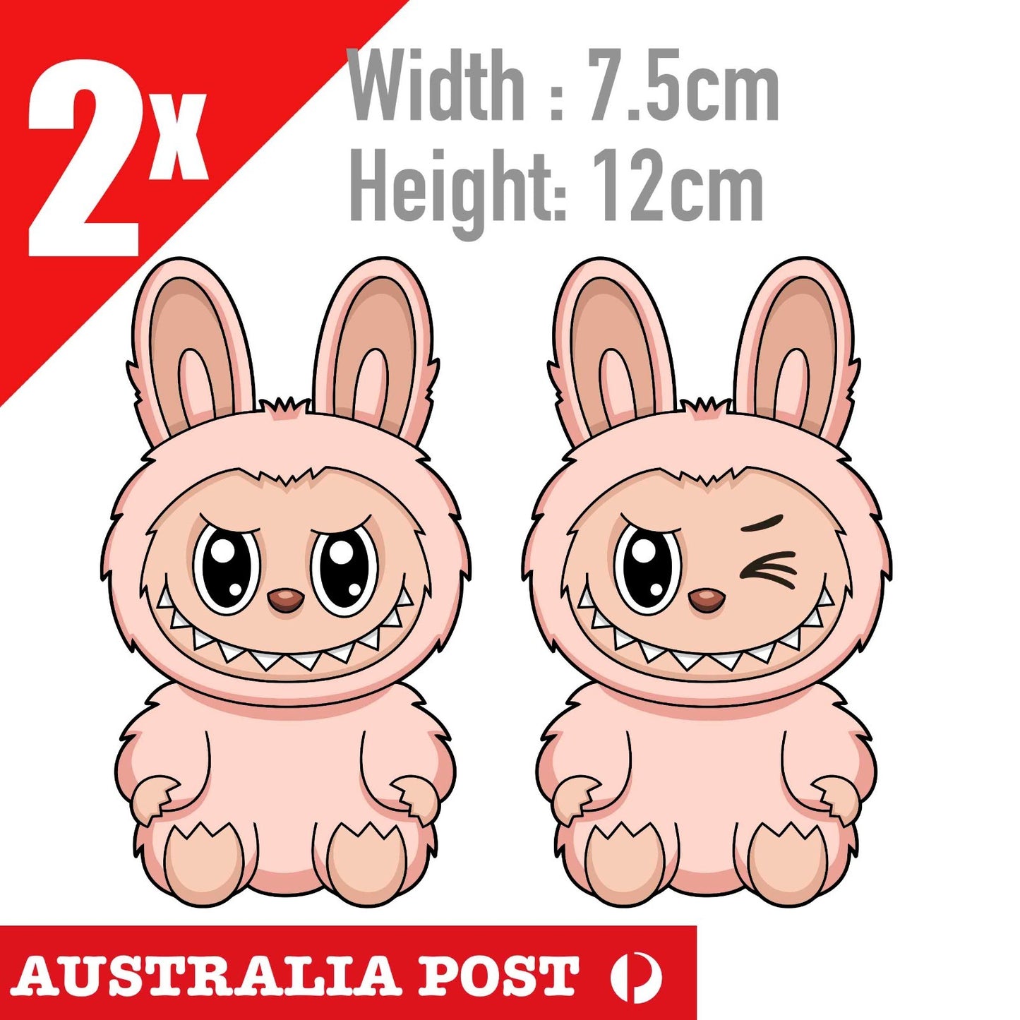 LaBUBU The Monsters Smile & Wink STICKER