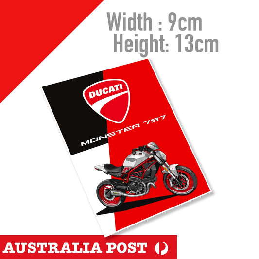 Ducati Monster 797 Bike, Motorcycle, Helmet MotoGp Sticker