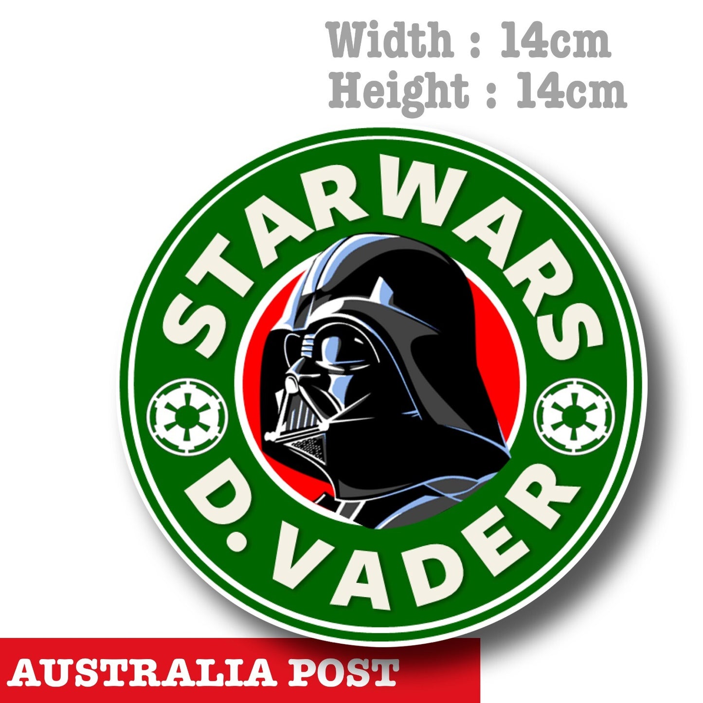Star Bucks Darth Vader Star Wars Logo - Star Bucks Funny Logo Stickers