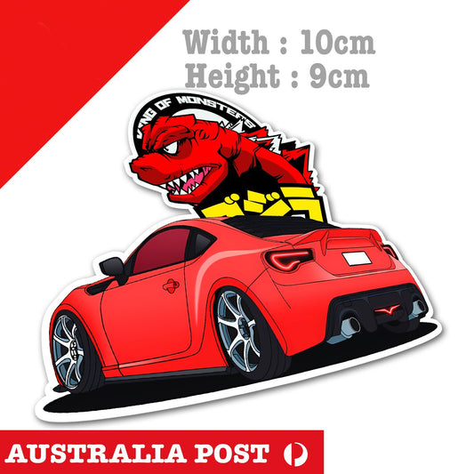 Toyota  86 JDM Japan Godzilla  Laptop , Car  Decal Sticker