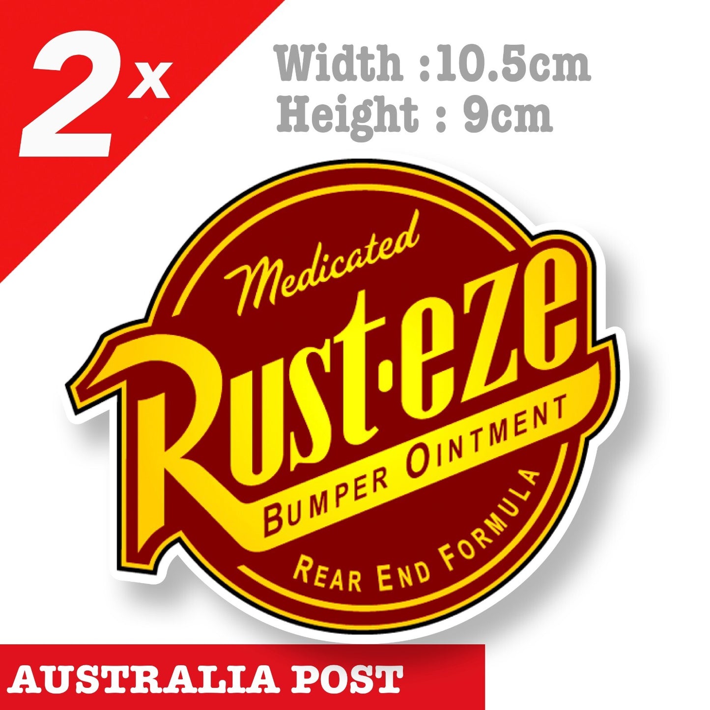 Rust-eze Bumper Ointment Disney Cars Logo , Disney Cars Stickers