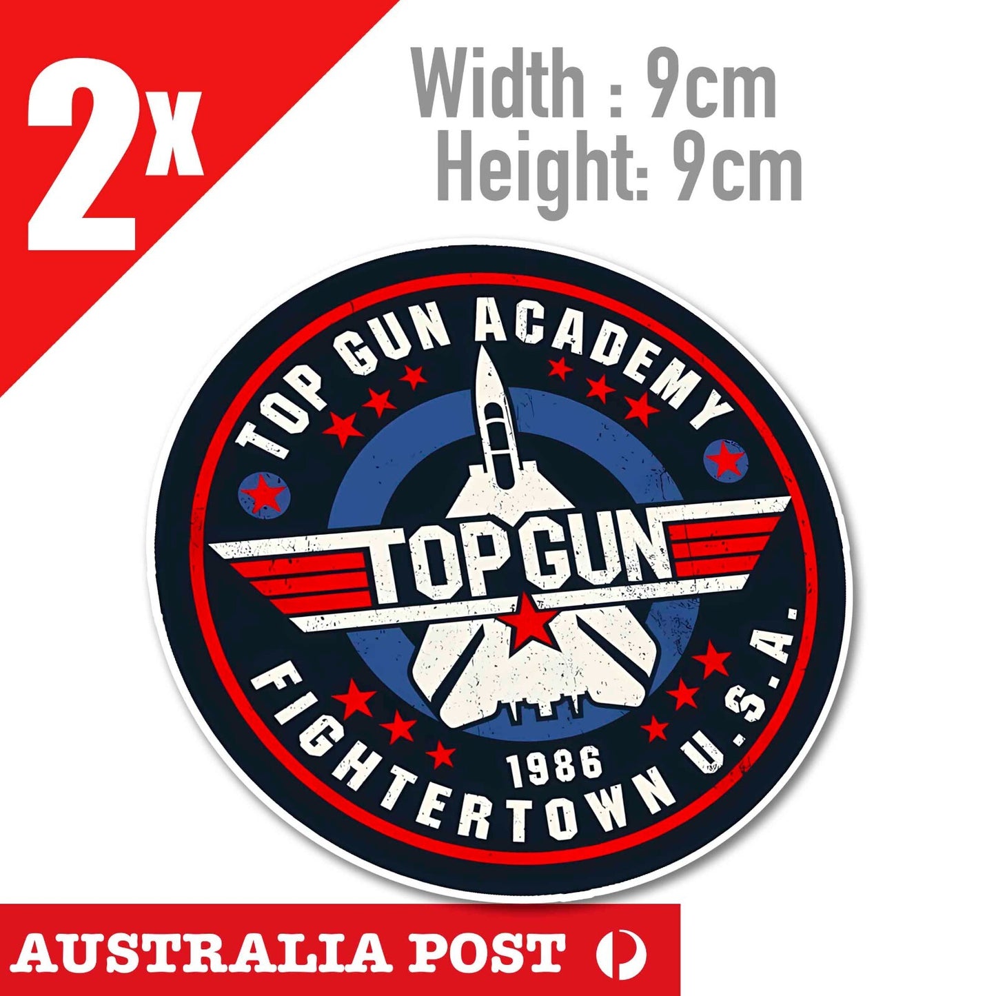 Top Gun  Navy ,TOMCAT, Fighter Weapons School Badge Stickers