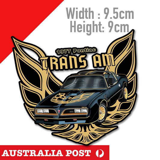 PONTIAC TRANS AM 1977  Vintage Car Sticker
