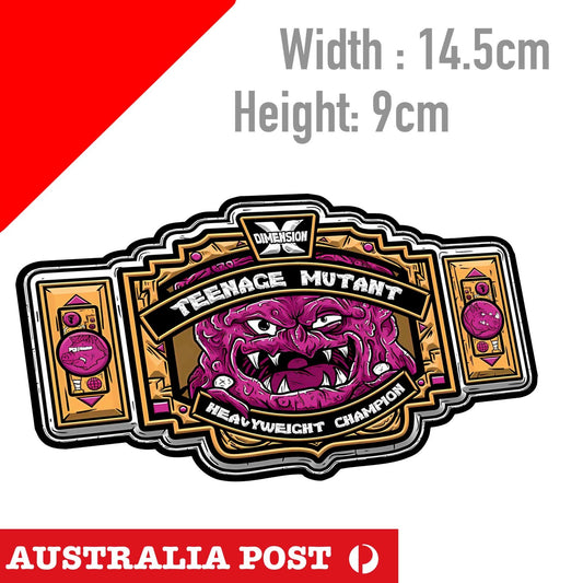 Teenage Mutant Ninja Turtles Brain logo , KRANG CHAMPIONSHIP WRESTLING Sticker