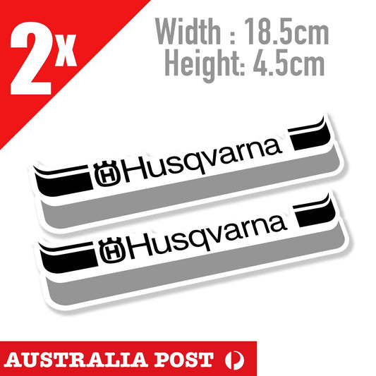 HUSQVARNA, Motocross Lawn Mower Chainsaw Logo Motorbike banner Sticker