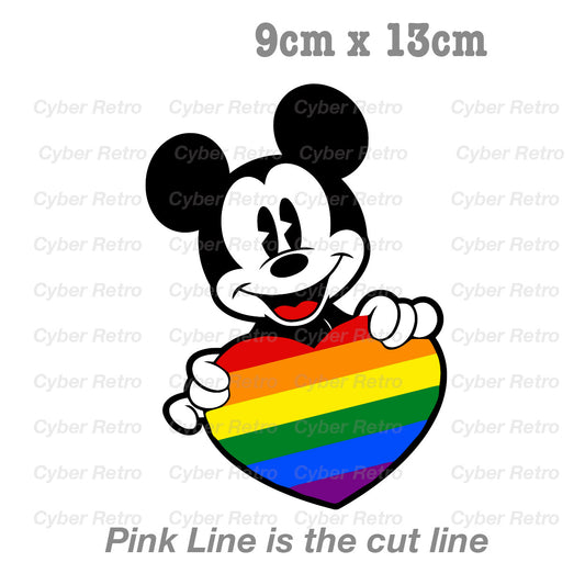 Mickey Mouse Love - Walt Disney Cartoon Funny Sticker 