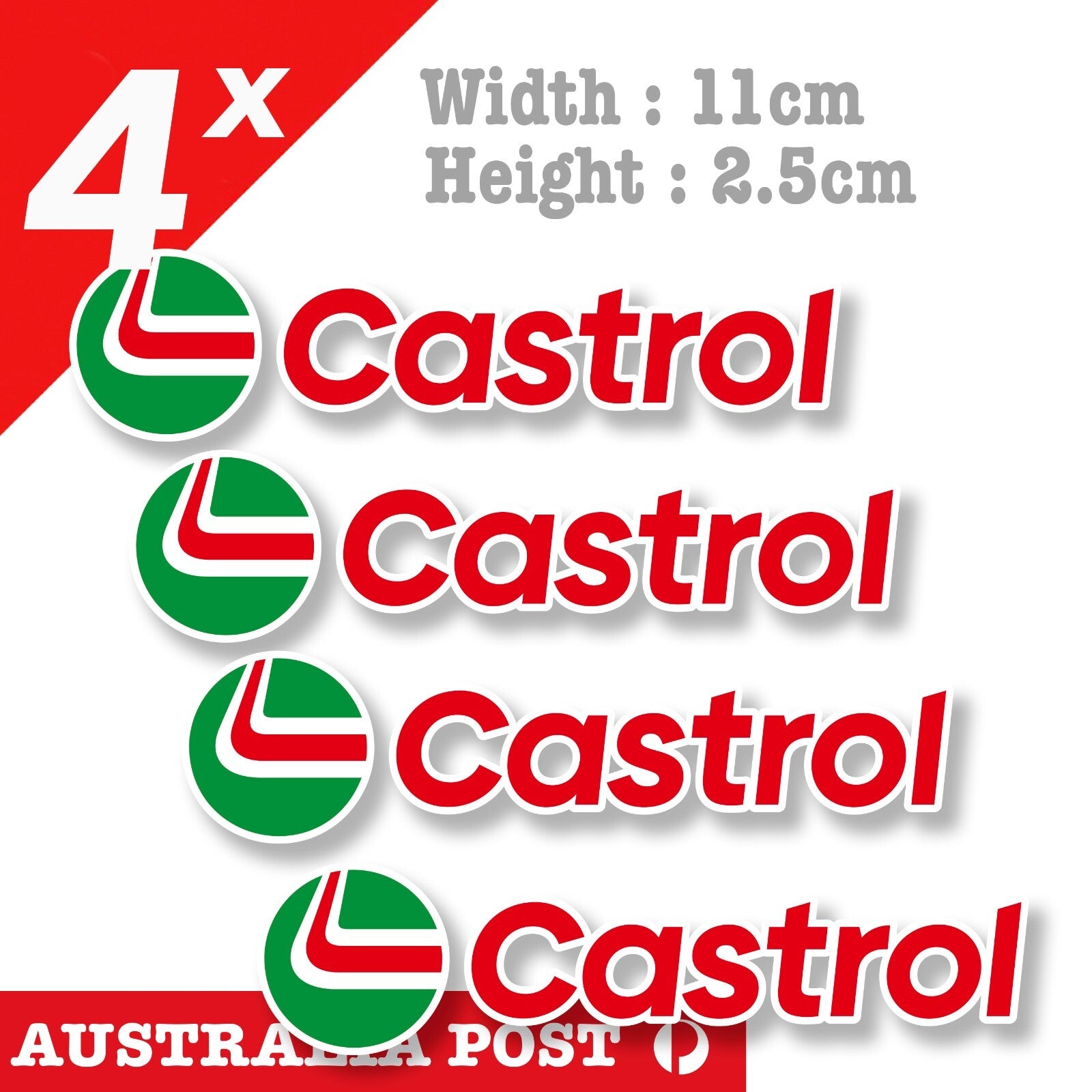 Castrol New  logo, CASTROL Oil Logo  Stickers