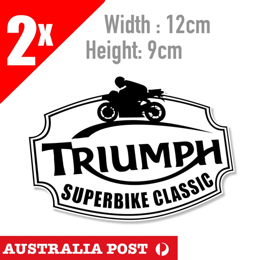 Motorcycle Triumph SUPER CLASSIC Logo Laptop , Car  Decal Sticker