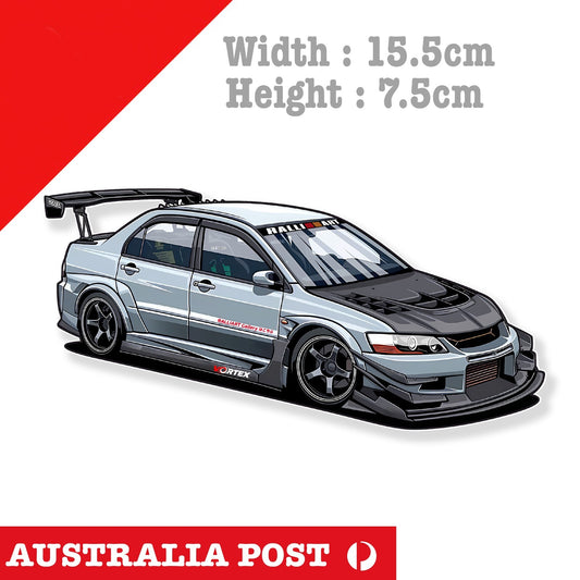 Mitsubishi RALLI ART JDM . EVOX Lancer  Laptop , Car  Decal Sticker