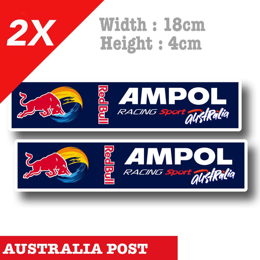 AMPOL  Australian OWNED Red Bull Racing Banner  Stickers