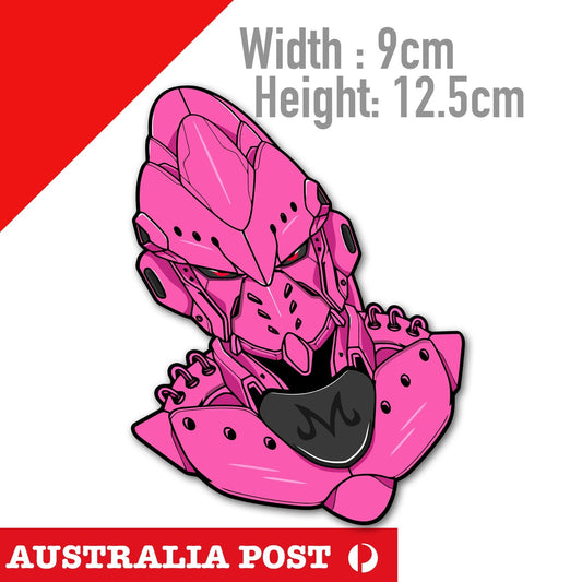 Dragon Ball Z, Majin Boo Helmet, Dragon Ball Z Character Sticker