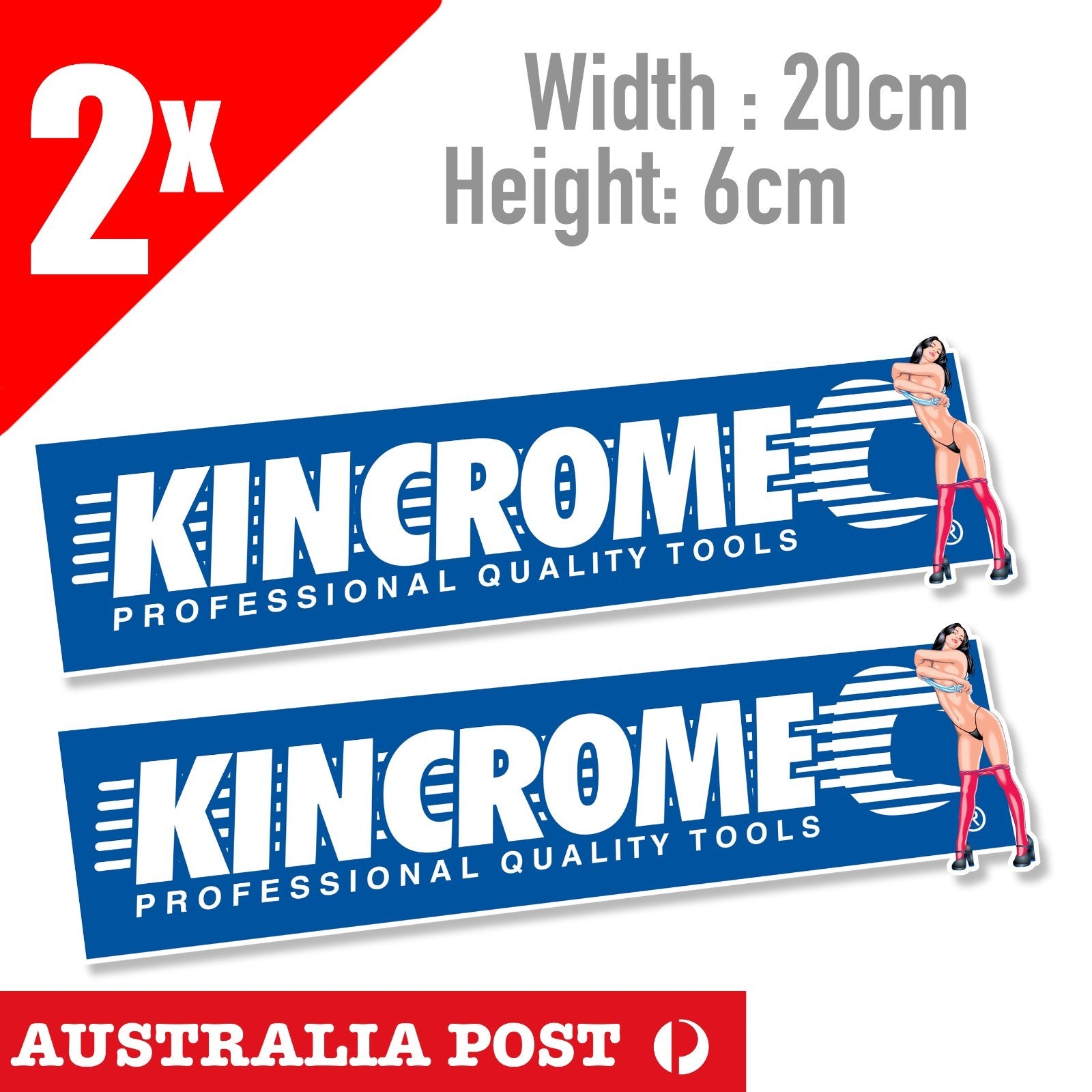 Kincrome Professional Quality Tools Banner Stickers