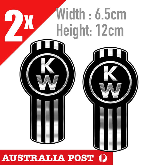 Kenworth Truck Logo Chrome Style, Kenworth Truck Truck logo Stickers