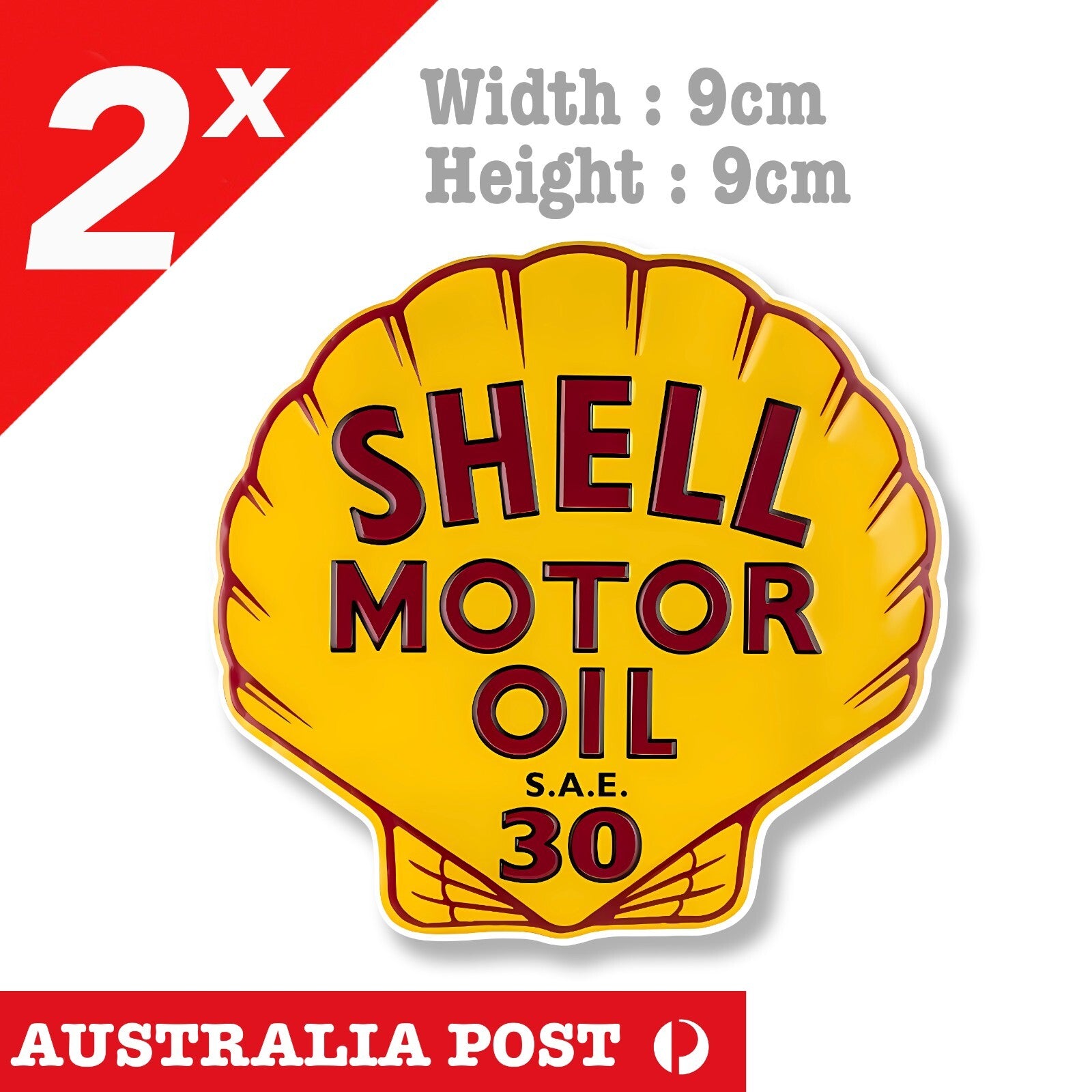 Shell Motor Oil S.A.E 30 Logo,Old Vintage Logo Stickers