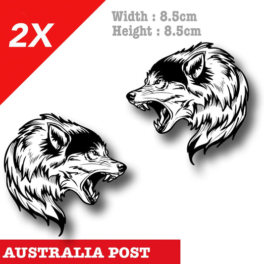 Angry WOLF Decal  Stickers