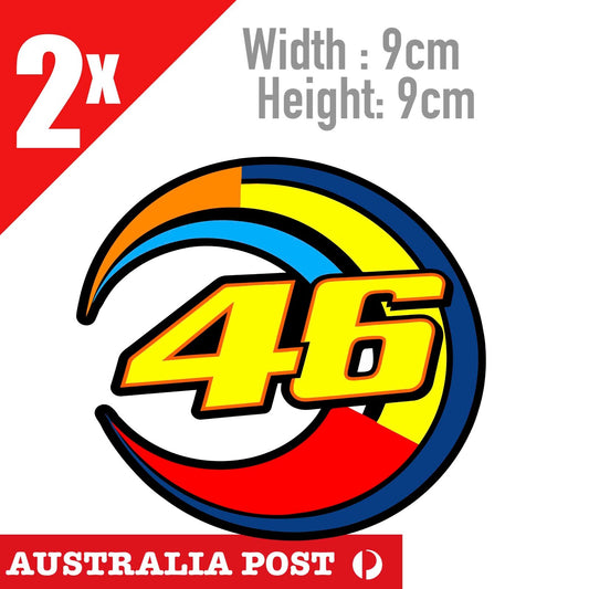 The Doctor 46 - Valentino Rossi's VR46, Number 46 VR Stickers
