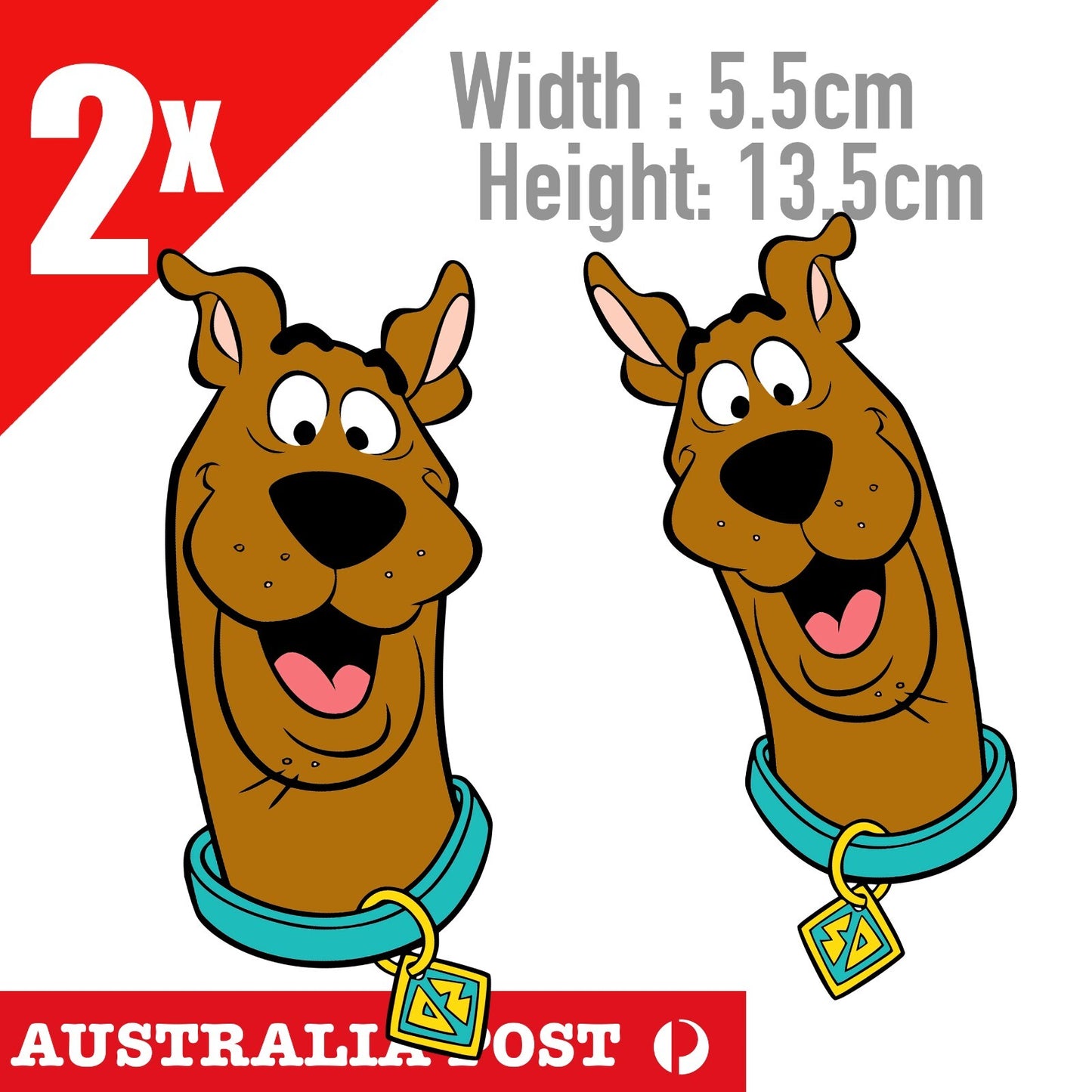 Scooby Doo Dog - Mystery Incorporated Peeking Funny decal Sticker