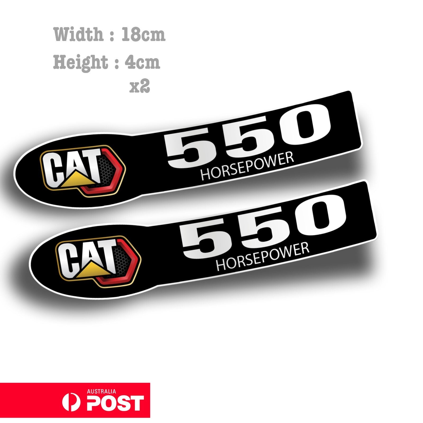 CATERPILLAR 550 Horsepower, Truck Ute Window Logo Sticker