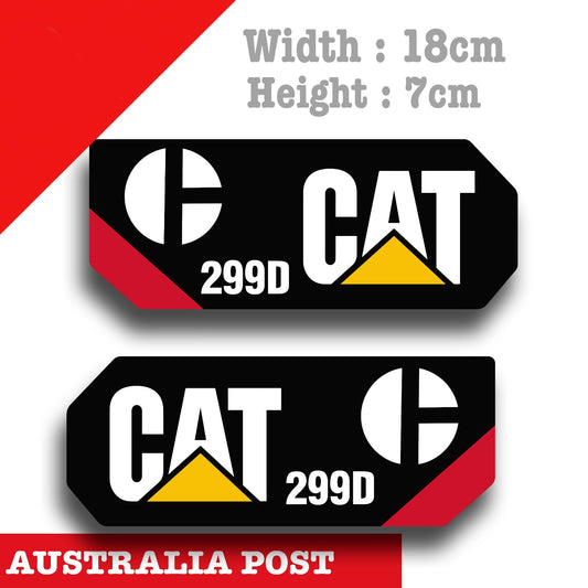 CATERPILLAR Diesel Power 299D Logo, Caterpillar Logo Decal Sticker