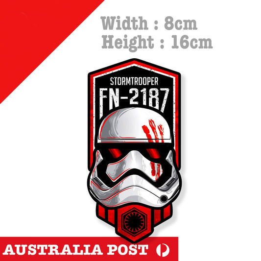 Star Wars,Fin Stormtrooper FN-2187 Star Wars Laptop , Car  Decal Sticker 