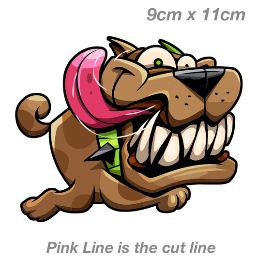 Happy Dog with Tongue Out Funny Animal  Sticker