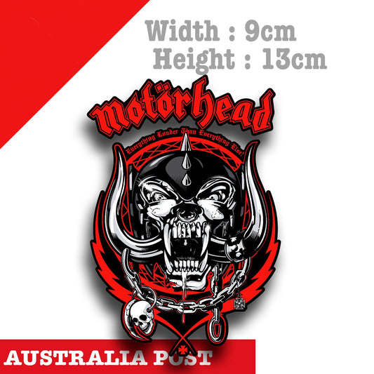 Motorhead Skull Blood Line Logo, Motorcycle,Fuel Tank, Helmet Sticker