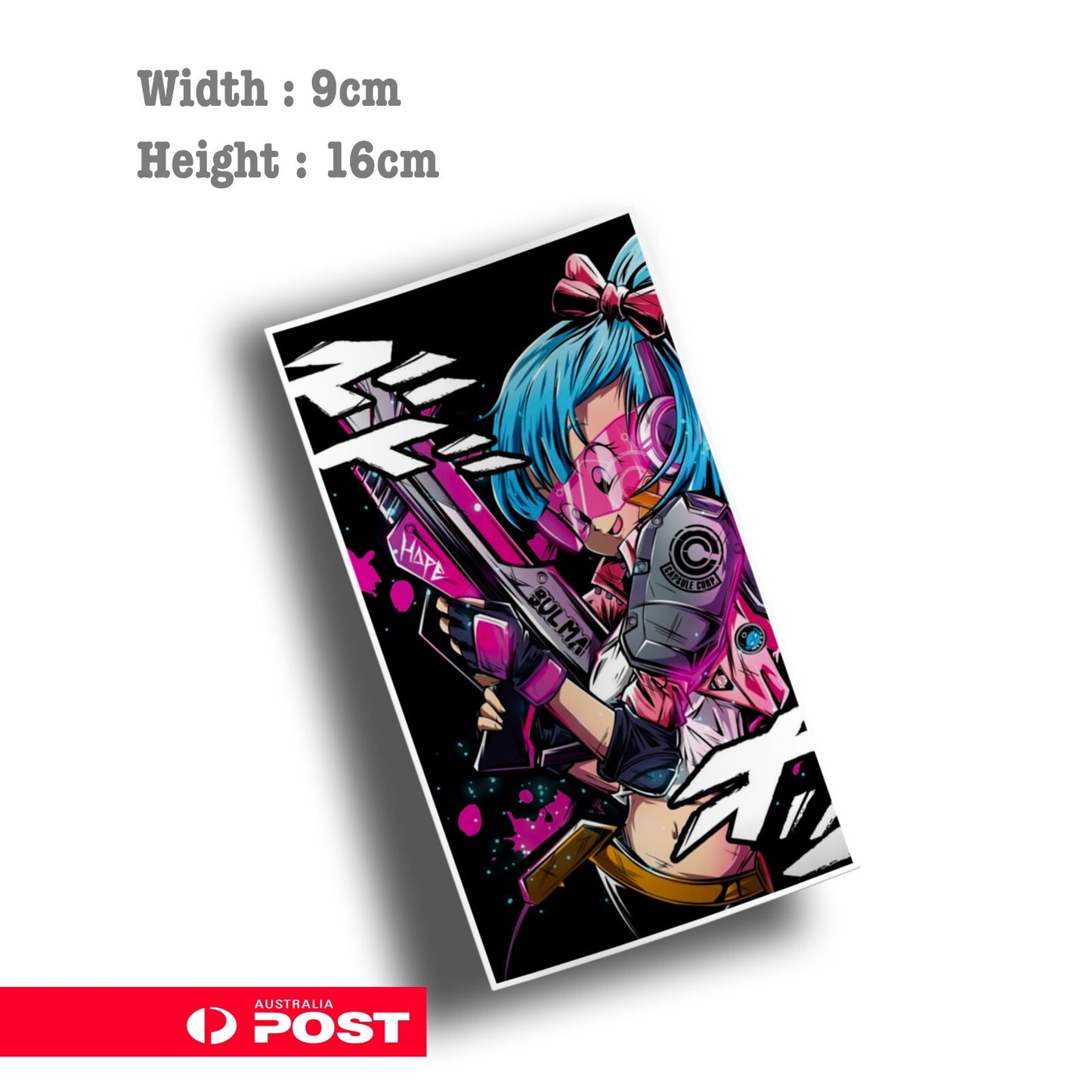 Bulma as soldier - Dragon Ball Z  Laptop   Decal Sticker 