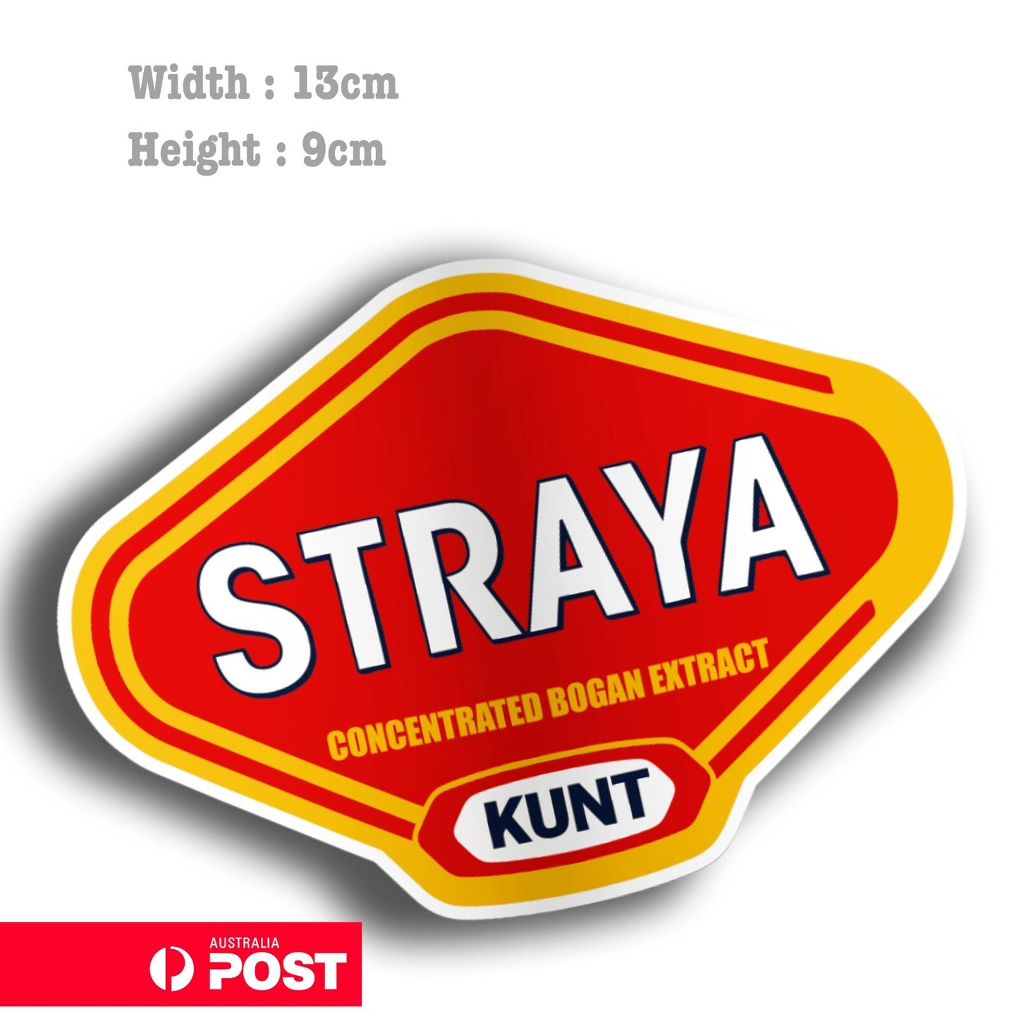 STRAYA Vegemite Logo Funny  Sticker