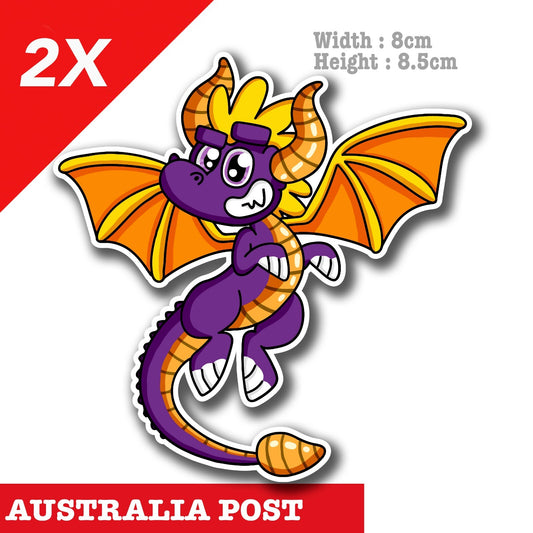 Spyro the Dragon Video Game Character  Vinyl  Sticker