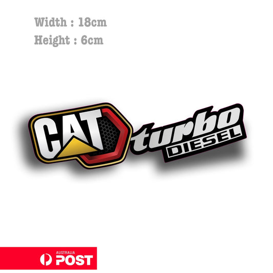 Caterpillar Turbo Diesel  Vinyl  Sticker 