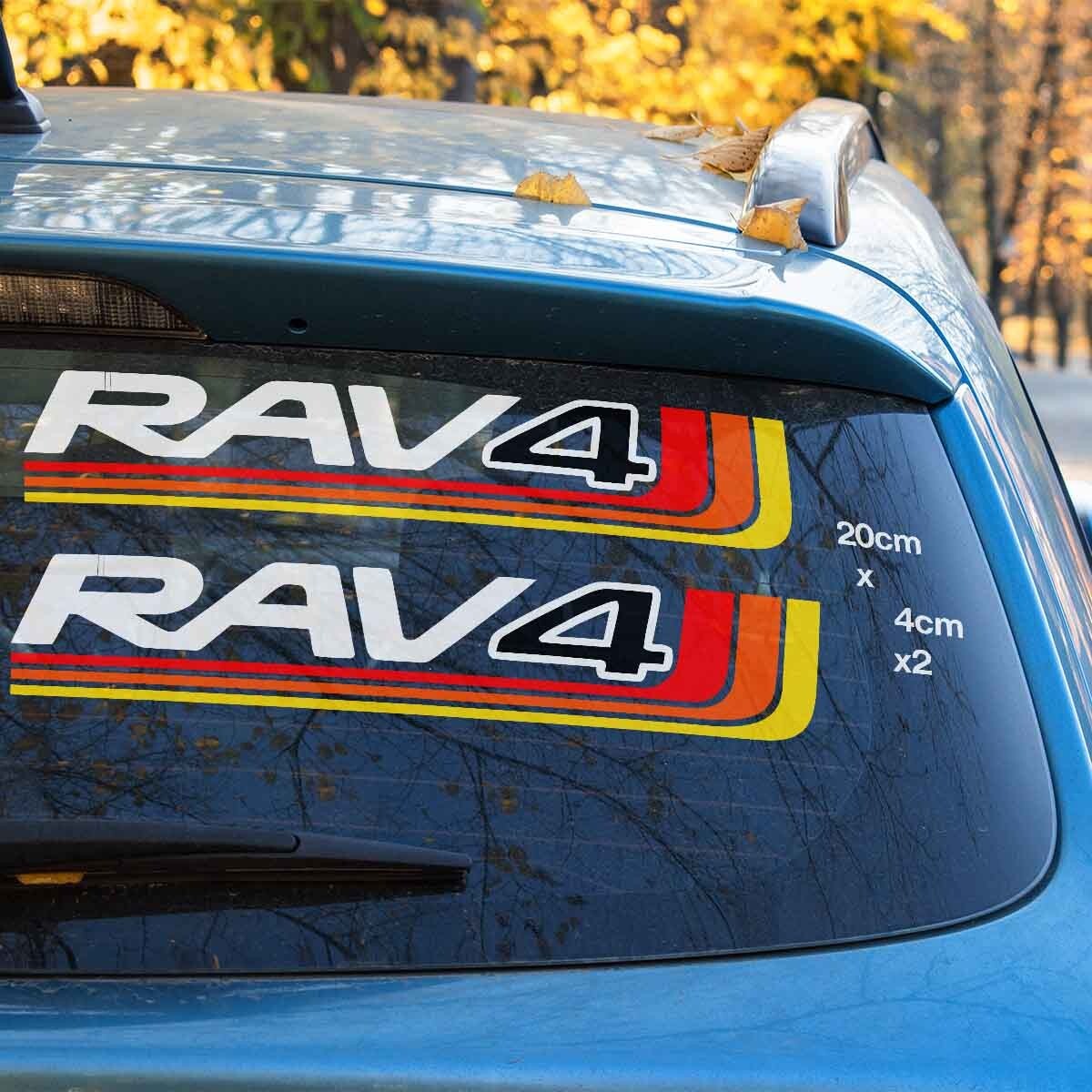 Toyota TRD  Rav 4 Banner ,4WD Logo Laptop , Car Vinyl Green Stickers