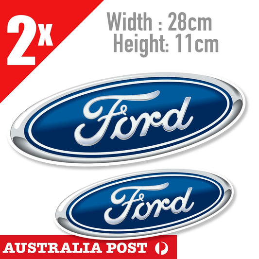 Ford Logo , Ford Falcon , Focus logo Decal x2 Stickers