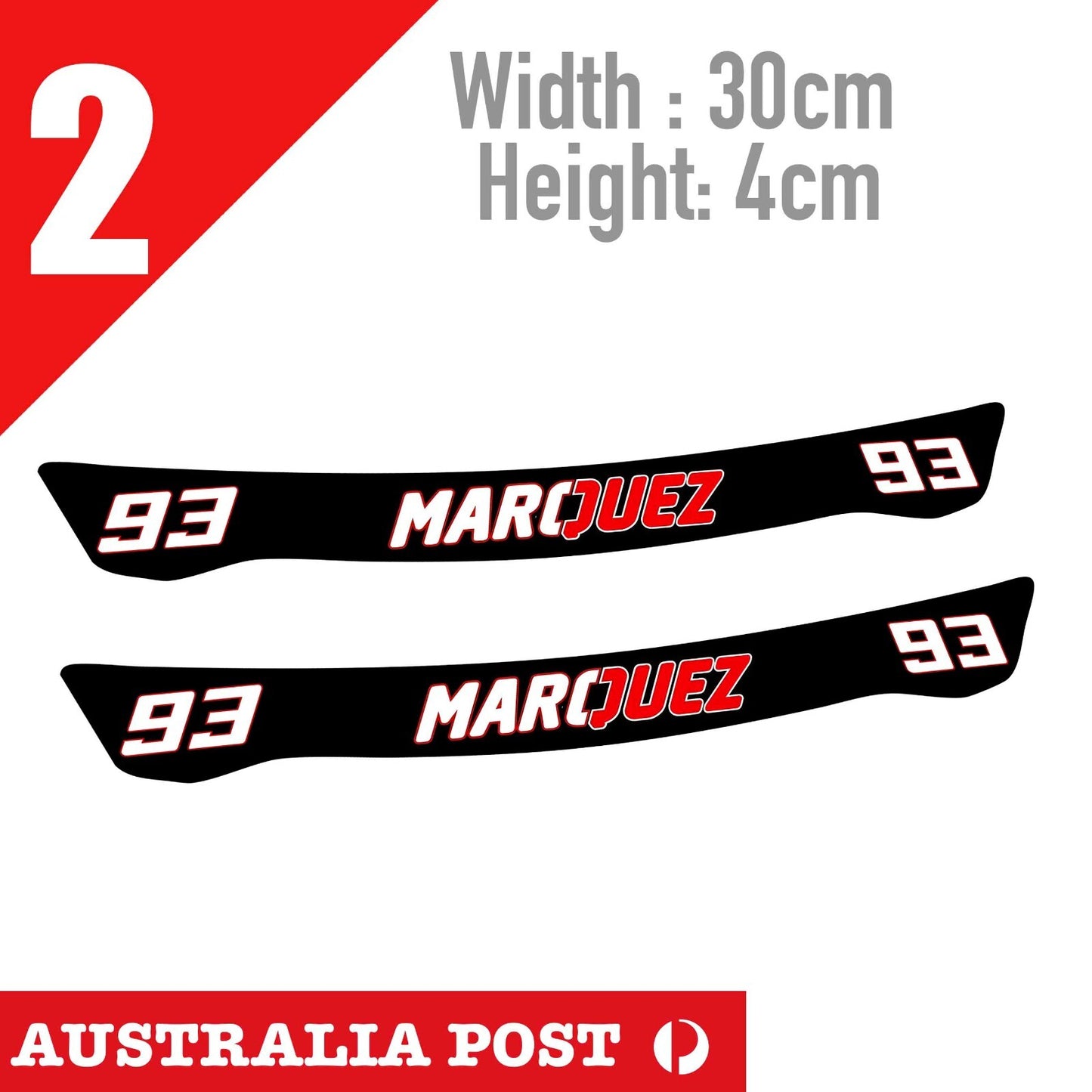 Marc Marquez 93 Motorcycle Helmet Visor  Stickera