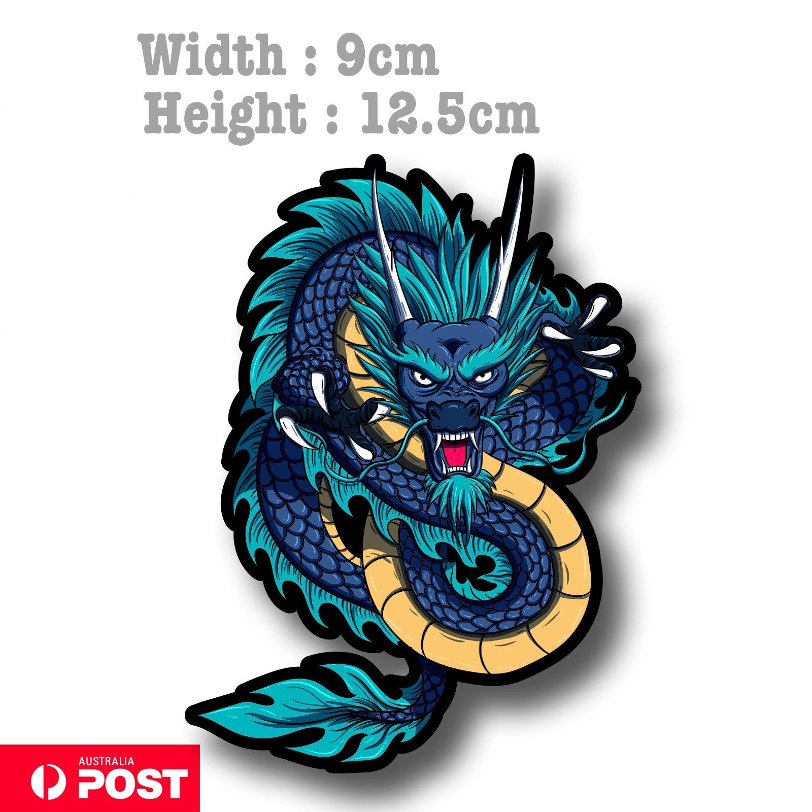 Blue Dragon  Laptop , Car  Decal Sticker 