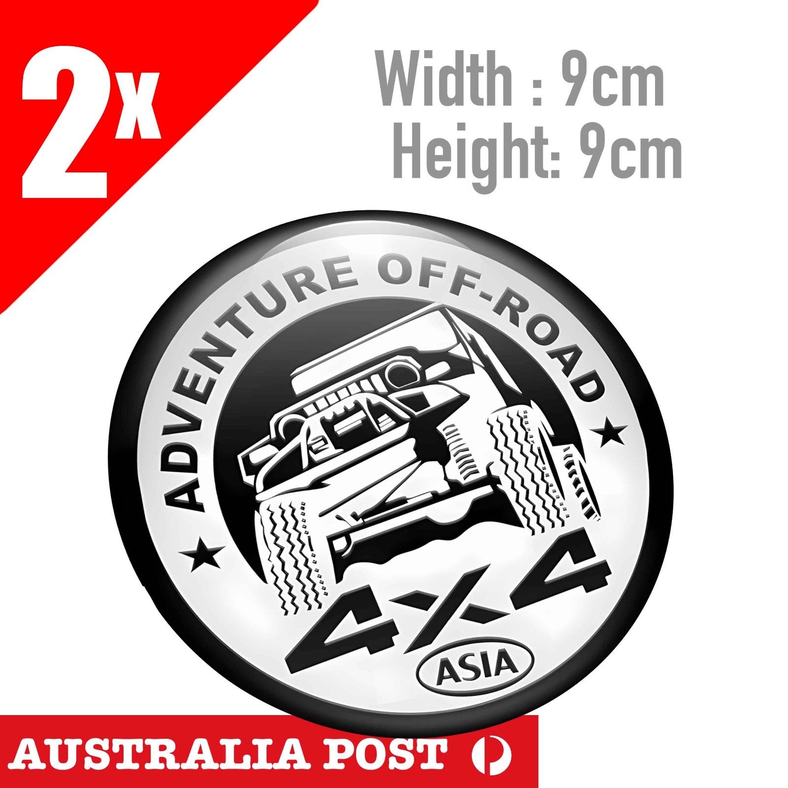 JEEP ADVENTURE OFF-ROAD Badge  Round,  Laptop , Car , 4x4, Off Road x2 Sticker