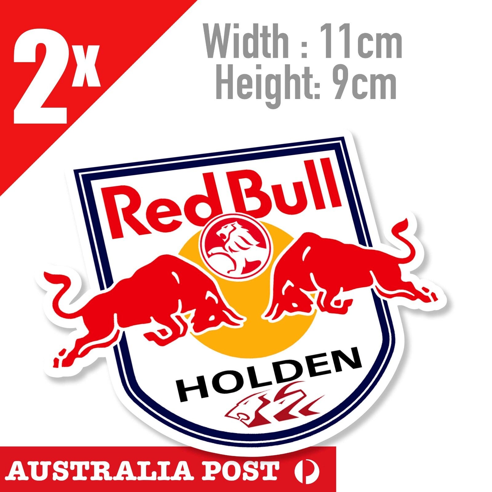 Holden Racing Logo - Red Bull HOLDEN RACING Badge Stickers