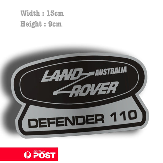 Land Rover Defender 110 AUSTRALIA Badge ,Off Road, 4X4  Sticker 