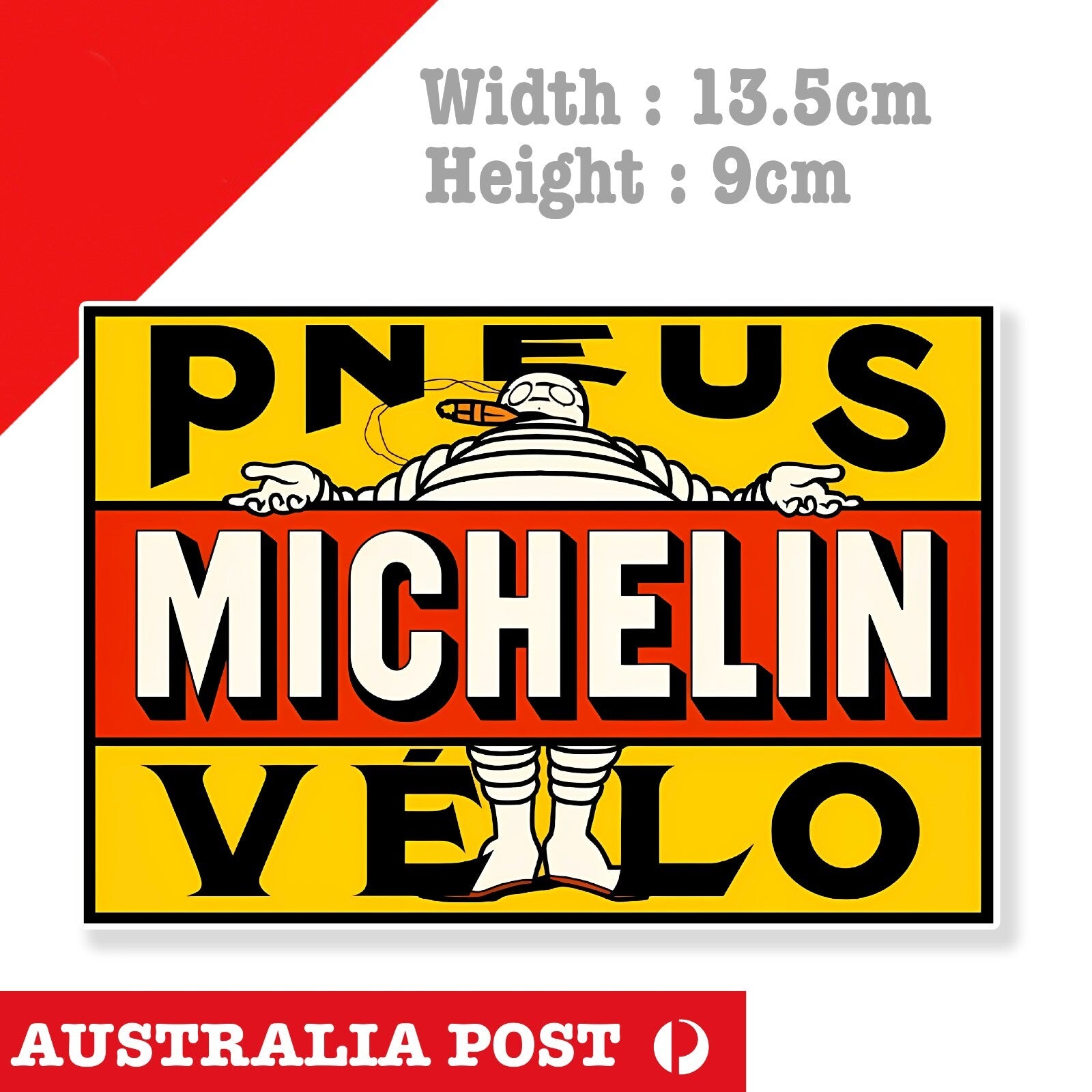 MICHELIN Man Tyre  Logo Vintage, Old Style Logo Sticker