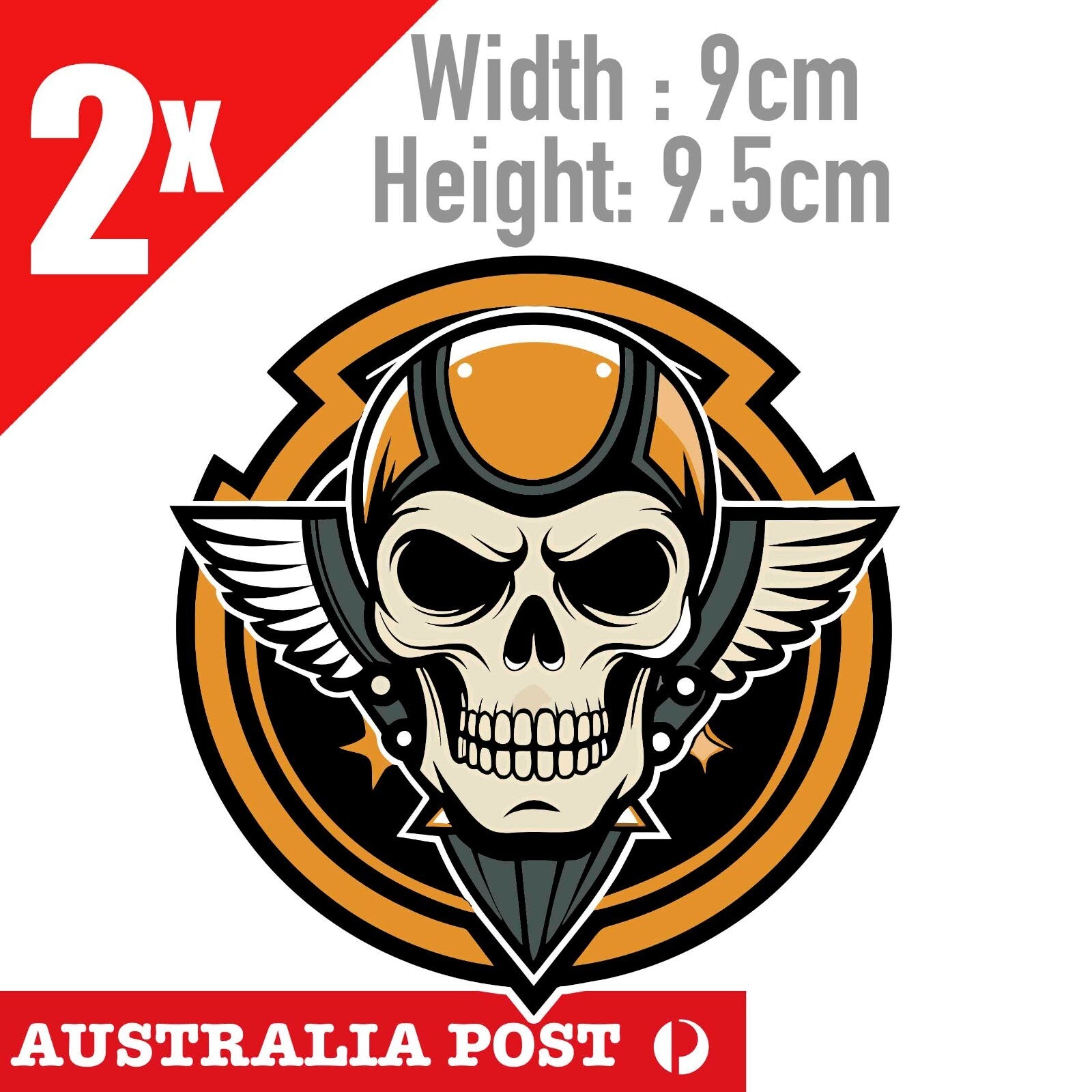 Harley Davidson Skull Helmet Sticker