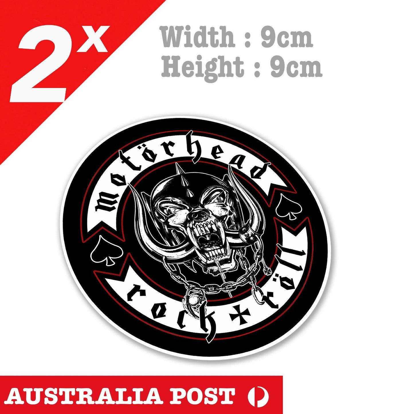 MOTÖRHEAD - 'Biker  Back Patch Motorcycle,Fuel Tank, Helmet Stickers