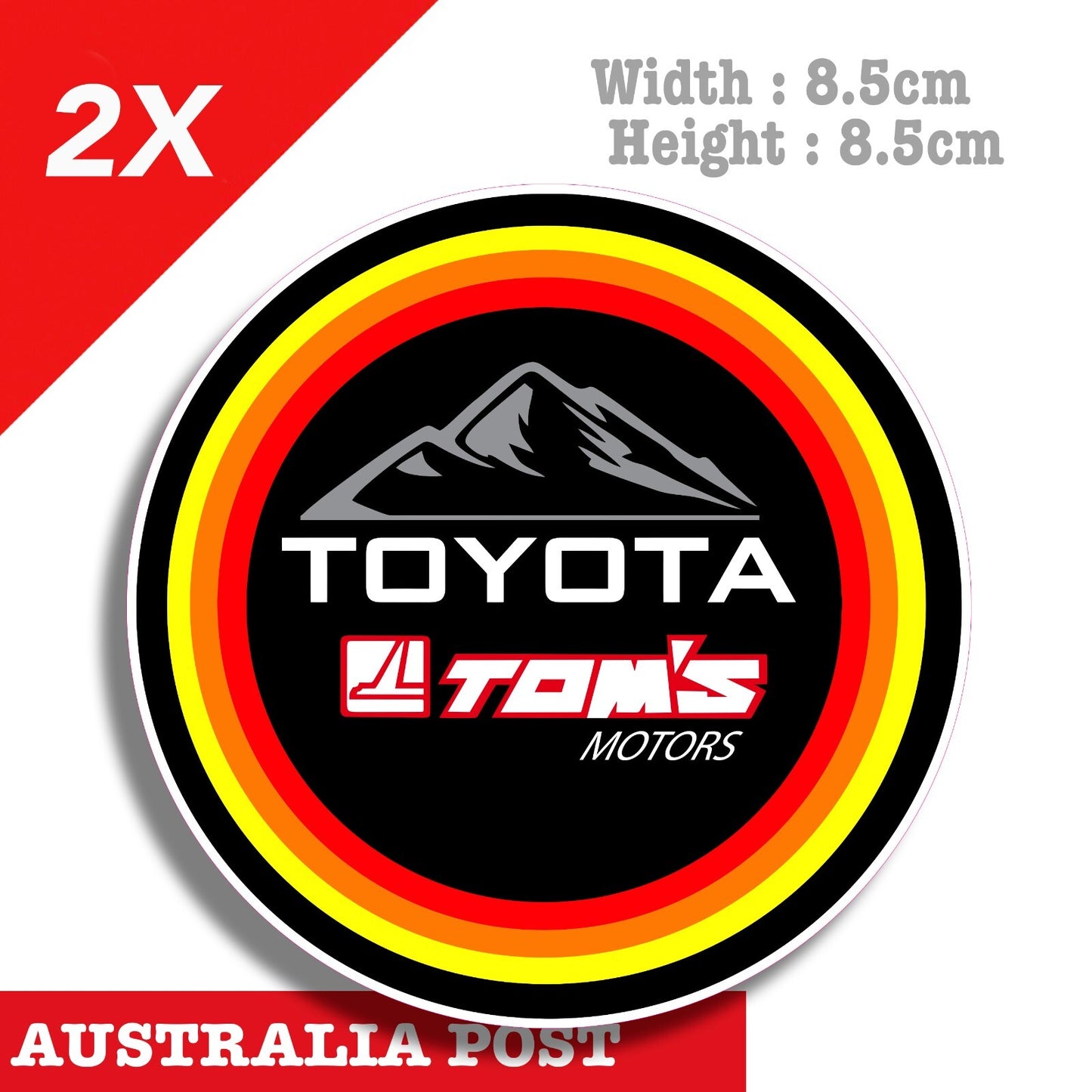 Toyota TOM´S performance engine Off Road, Hilux Toyota  Stickers