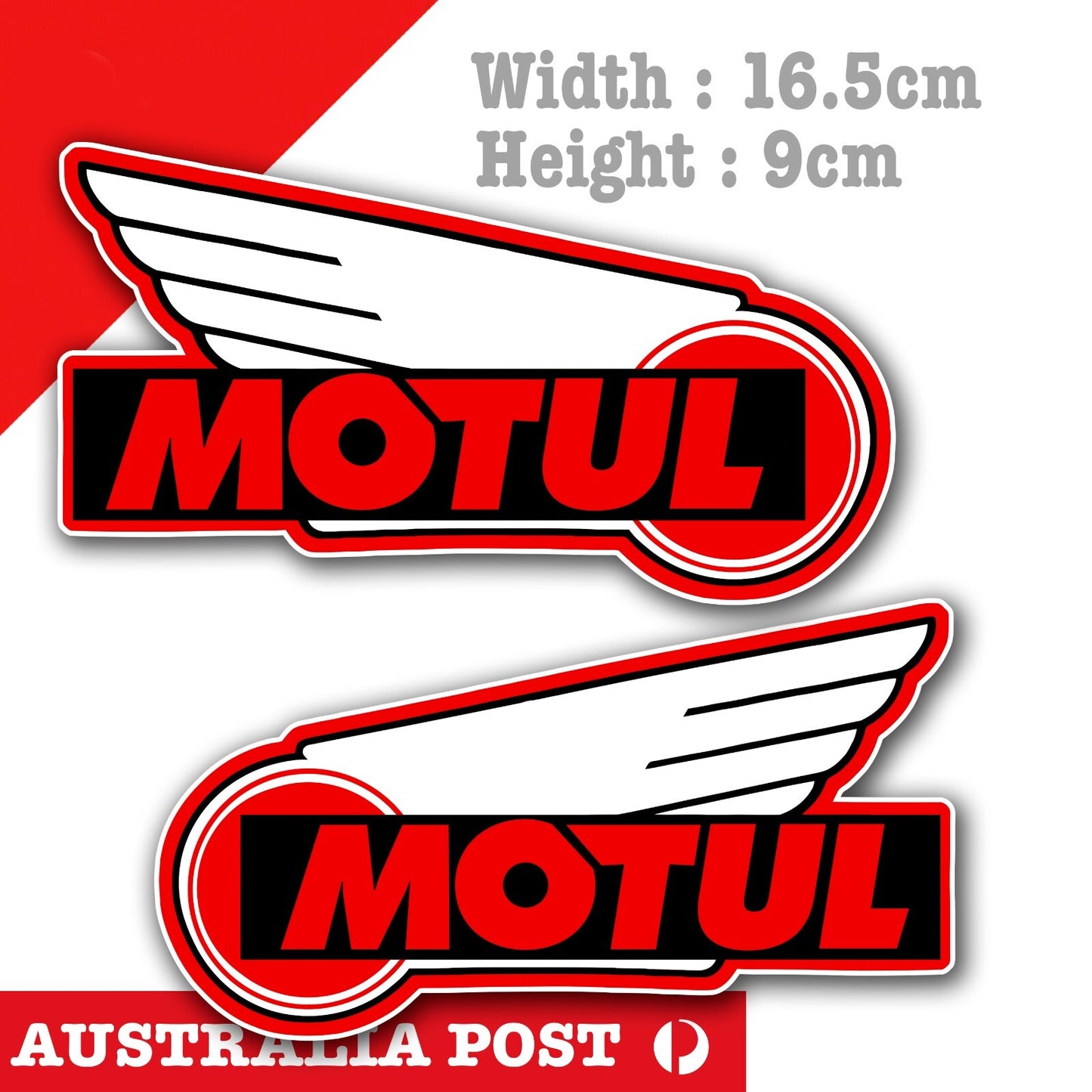 MOTUL Logo Wing Laptop , Car  Vinyl  Stickers